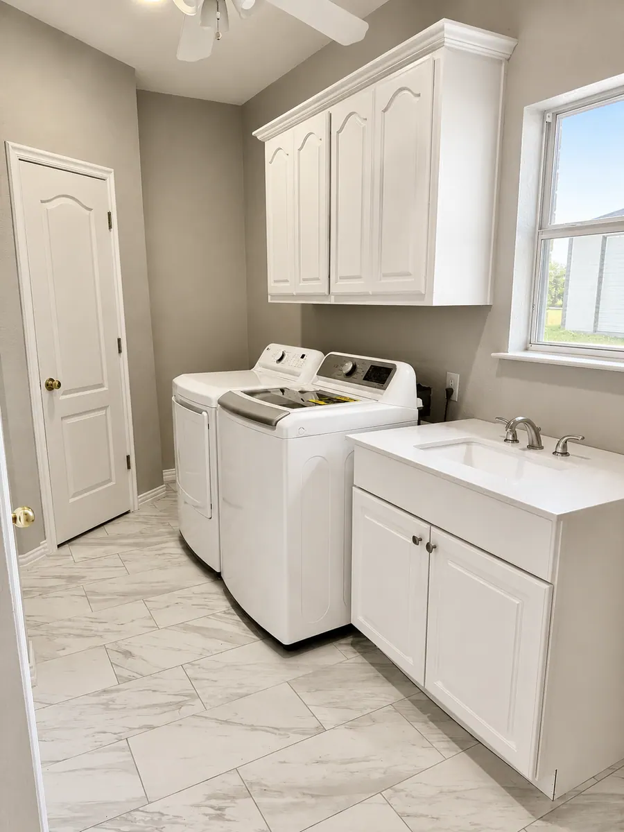 Tranquil Retreat laundry area